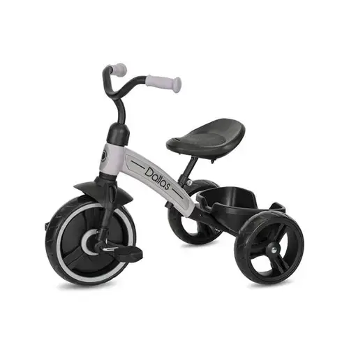 Tricicleta pentru copii Lorelli Dallas, sezut reglabil in inaltime, potrivit 2-6 Ani, Roz
