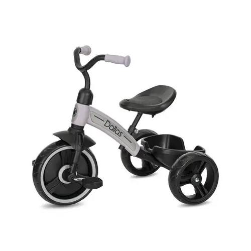 Tricicleta pentru copii Lorelli Dallas, sezut reglabil in inaltime, potrivit 2-6 Ani, Roz