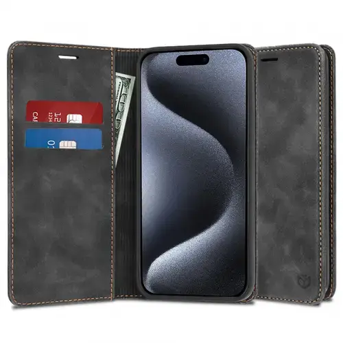 Husa pentru Apple iPhone 15 Pro, Techsuit, Confy, Neagra