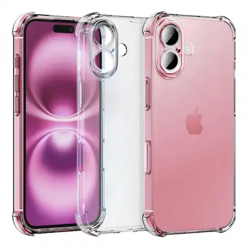 Husa pentru Apple iPhone 16, Techsuit, Shockproof Clear, Transparenta