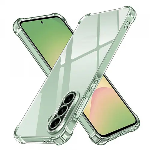 Husa pentru Samsung Galaxy A56 A566, Techsuit, Shockproof Clear, Transparenta
