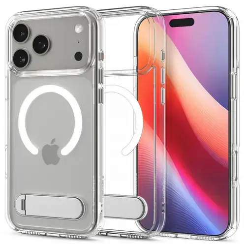Husa MagSafe pentru Apple iPhone 17 Pro, Spigen, Ultra Hybrid S, Transparenta