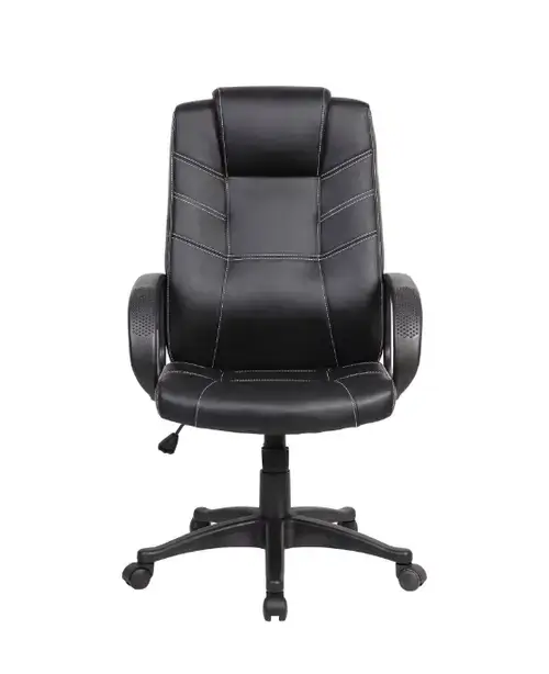 Scaun de birou ergonomic EVO Hans, piele ecologica, Negru