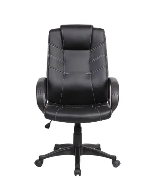 Scaun de birou ergonomic EVO Hans, piele ecologica, Negru