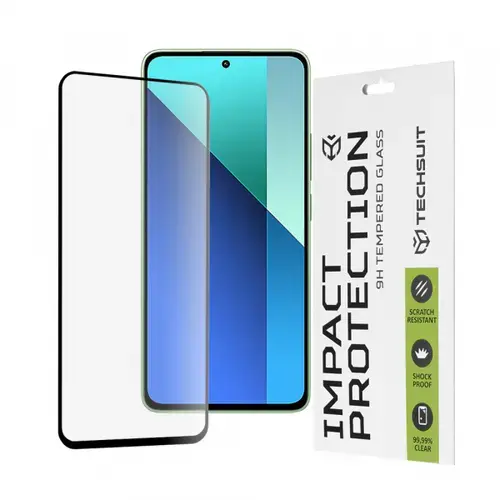 Folie de protectie Ecran Techsuit pentru Xiaomi Redmi Note 13 4G, Sticla Securizata, Full Glue, 111D