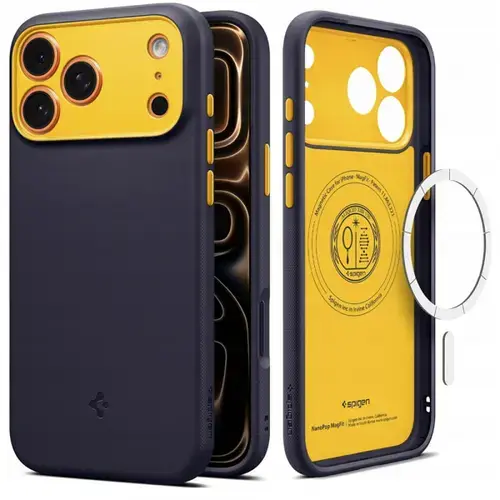 Husa MagSafe pentru Apple iPhone 17 Pro, Spigen, Caseology Nano Pop, Mov