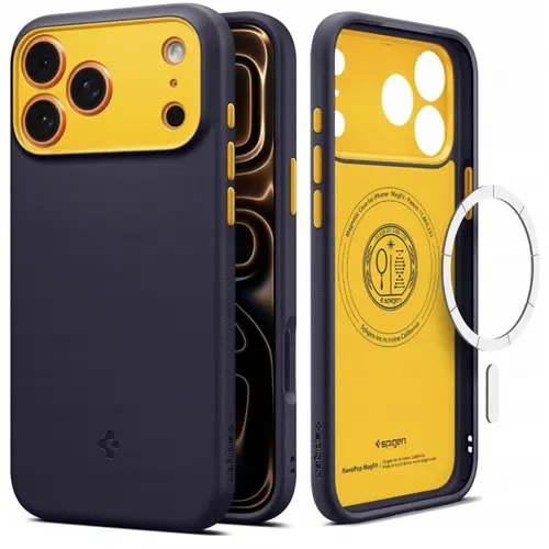 Husa MagSafe pentru Apple iPhone 17 Pro, Spigen, Caseology Nano Pop, Mov