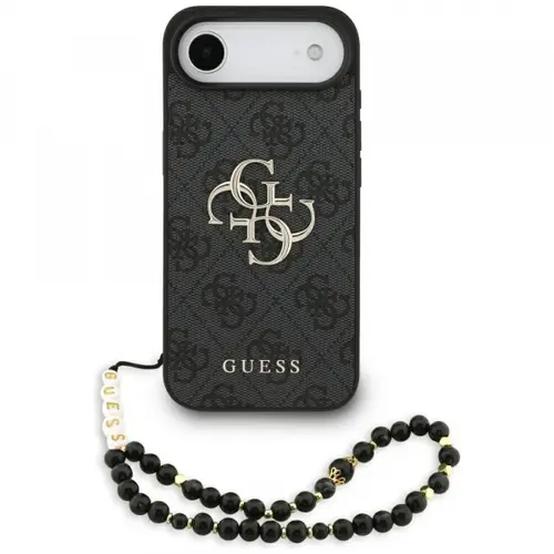 Husa pentru Apple iPhone Air, Guess, 4G Classic Logo with Strap, Neagra