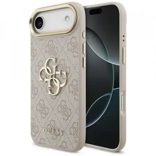Husa pentru Apple iPhone Air, Guess, Big 4G Logo Classic, Roz Aurie