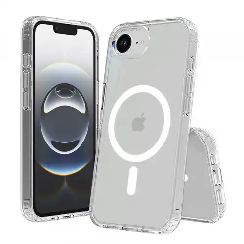 Husa MagSafe pentru Apple iPhone 16e, Techsuit, Pro, Transparenta