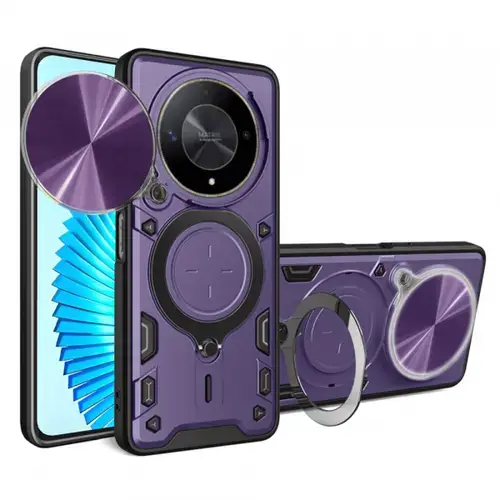 Husa pentru Honor Magic6 Lite, Techsuit, CamGuard Pro, Mov