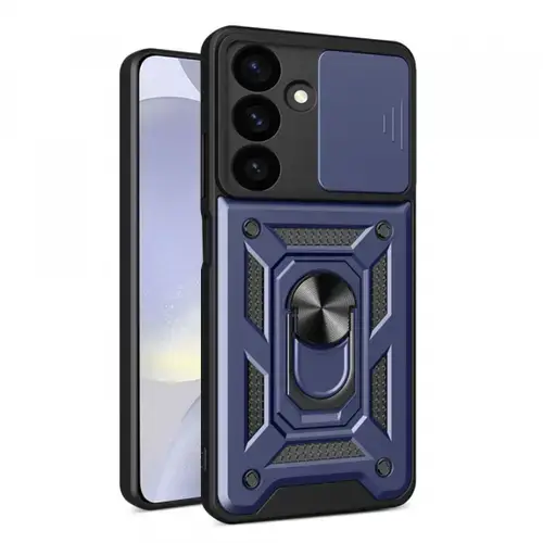 Husa pentru Samsung Galaxy S24 FE S721, Techsuit, CamShield, Albastra