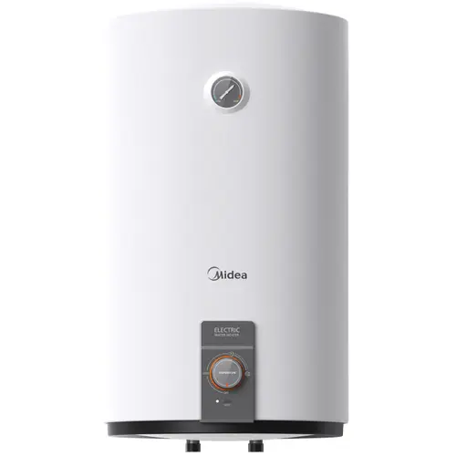 Boiler electric Midea D100-20EFN1, seria Salute, model cilindric, volum 100L, control electronic, Supapa de siguranta de reducere a presiunii, protectie supraincalzire, Wifi