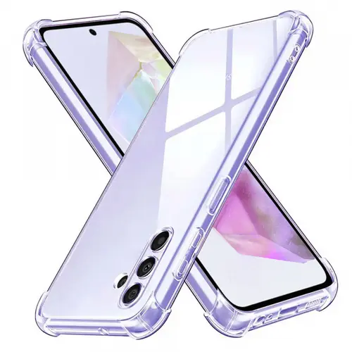 Husa pentru Samsung Galaxy A35 5G A356, Techsuit, Shockproof Clear, Transparenta