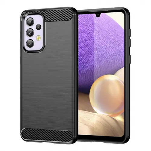 Husa pentru Samsung Galaxy A32 5G A326, Techsuit, Carbon, Neagra