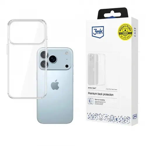 Husa pentru Apple iPhone 17 Pro, 3MK, Armor, Transparenta