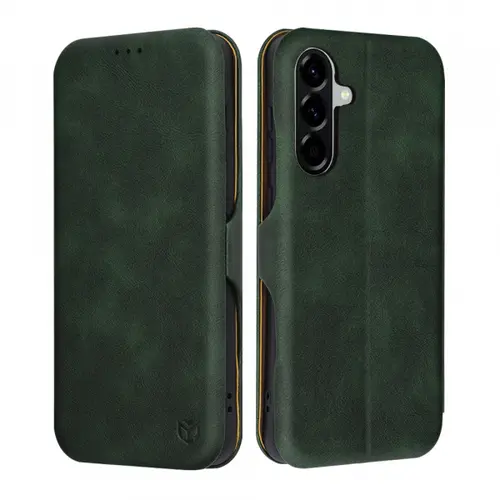 Husa pentru Samsung Galaxy A56 A566, Techsuit, Safe Wallet Plus, Verde