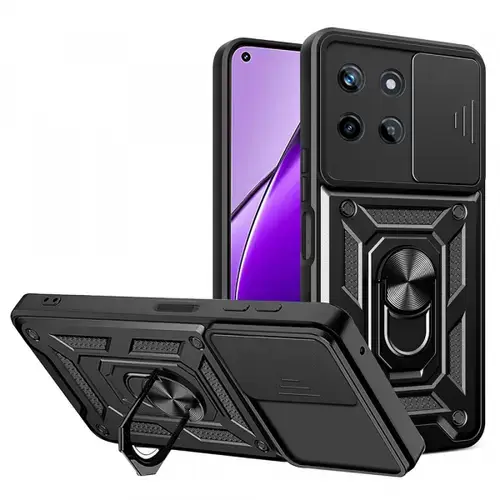 Husa pentru Realme 11 4G, Techsuit, CamShield, Neagra
