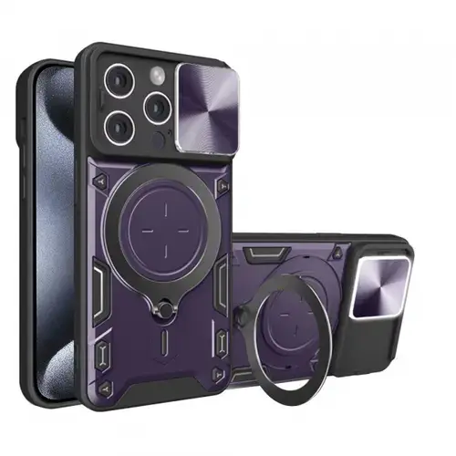 Husa pentru Apple iPhone 15 Pro, Techsuit, CamGuard Pro, Mov