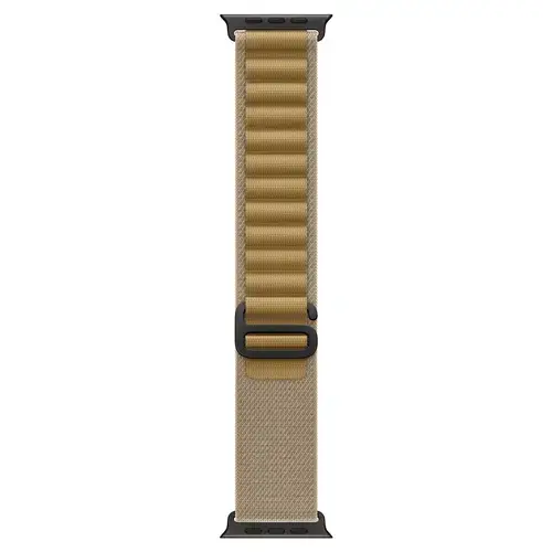 Curea pentru Apple Watch 49mm, Tan Alpine Loop, Black Titanium Finish - Small