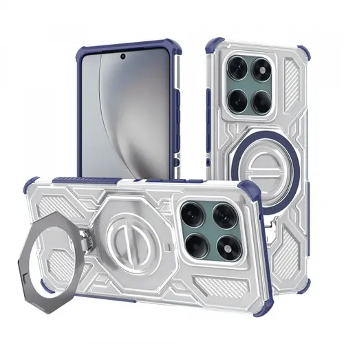 Husa pentru Motorola Edge 60 Pro, Techsuit, Carbon Shield Pro, Albastra