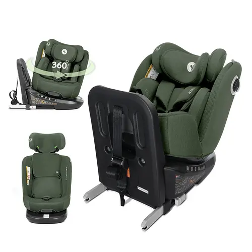 Scaun auto pentru copii Lorelli Auriga, i-Size, Isofix, anti rebound bar, rotativ 360, SPS, 0 luni-12 ani, 40-150 cm, Verde