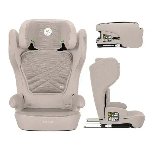 Scaun auto pentru copii Lorelli Rigel, i-Size, Isofix, pliabil pentru depozitare usoara, tetiera reglabila, 3 ani-12 ani, 100-150 cm, Bej