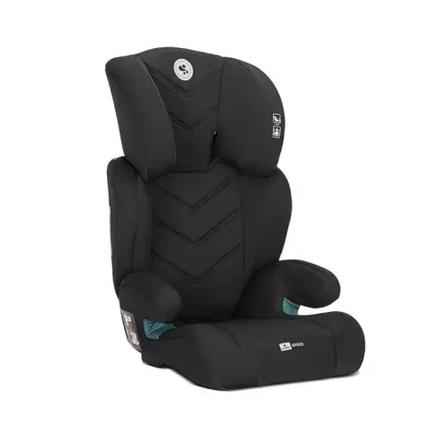 Scaun auto pentru copii Lorelli Speed, i-Size, poate fi folosit ca inaltator auto, 3-12 Ani, 100-150 cm, Negru