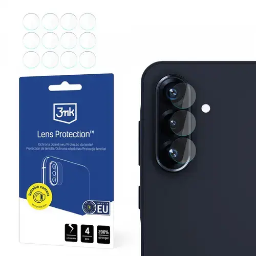 Folie de protectie Camera Spate 3MK Protection pentru Samsung Galaxy A26 A266, Sticla Securizata, Set 4 bucati