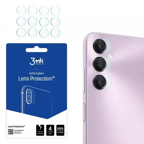 Folie de protectie Camera Spate 3MK Protection pentru Samsung Galaxy A05s A057, Sticla Securizata, Set 4 bucati