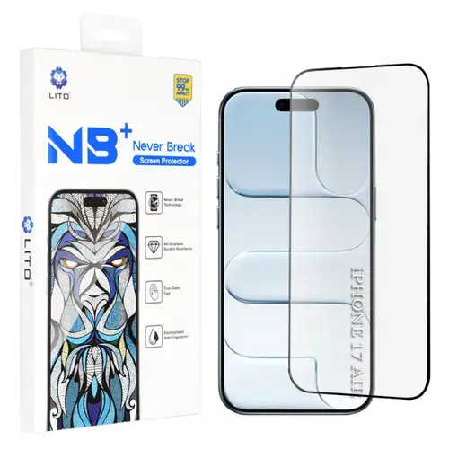 Folie de protectie Ecran Lito NB pentru Apple iPhone Air, Sticla Securizata, Full Glue