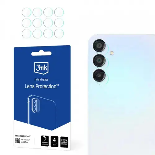 Folie de protectie Camera Spate 3MK Protection pentru Samsung Galaxy A15 5G A156, Sticla Securizata, Set 4 bucati