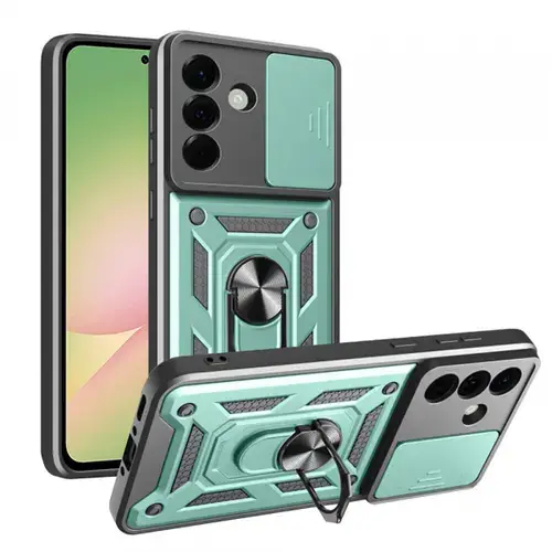 Husa pentru Samsung Galaxy A56 A566, Techsuit, CamShield, Verde