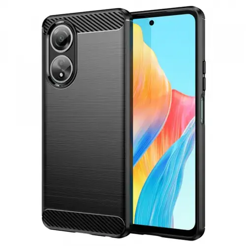 Husa pentru Oppo A58 4G, Techsuit, Carbon, Neagra