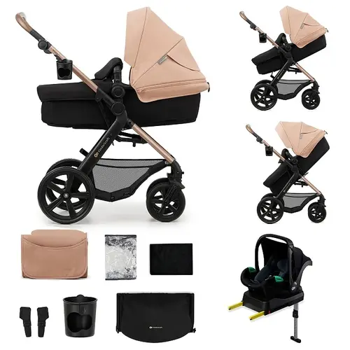 Carucior multifunctional  KinderKraft  MOOV 2 EVA 4 in 1, 4 roti, 22 kg, Bej