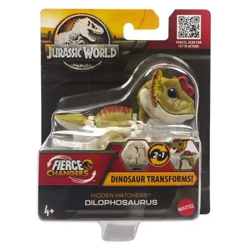 Figurina 2 in 1 Jurassic World Fierce Changers - Hidden Hatchers, Dilophosaurus