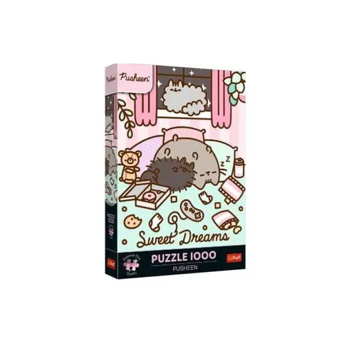Puzzle clasic Trefl Pusheen, 1000 elemente, 48x68,3cm,  3 ani+