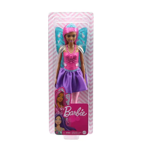 Papusa Barbie - Zana  cu par roz