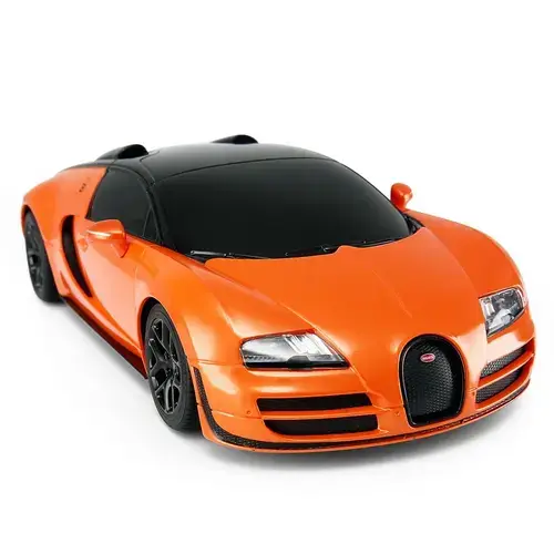 Masinuta Rastar RC - Bugatti Veyron, Grand Sport Vitesse,  1:24, Portocaliu