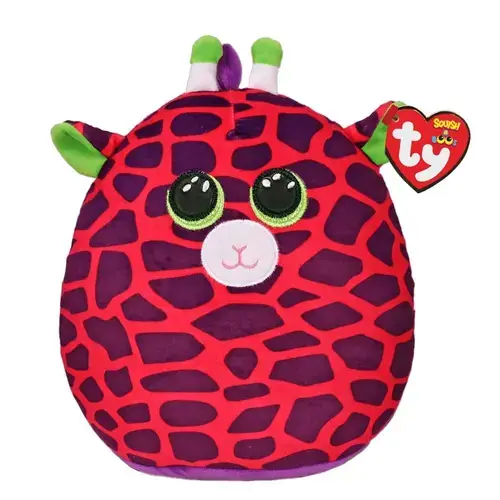Jucarie de plus TY - Squish, Girafa Gilbert, 22 cm