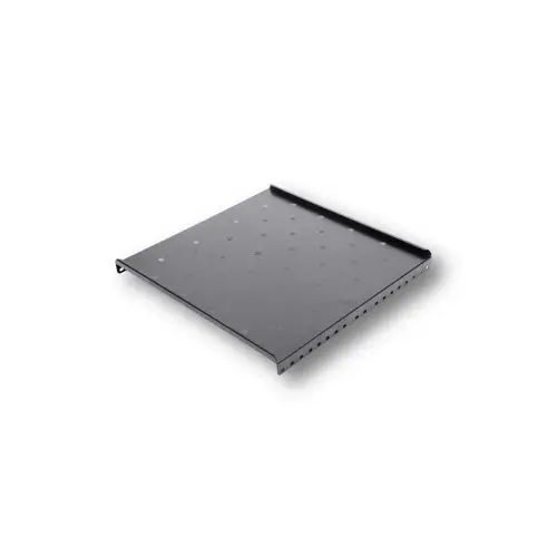 Raft fix 19inch DATEUP RAL 7035, 1U, 300mm, fixare fata in 2 puncte, sarcina 30kg