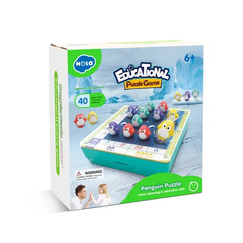 Joc educativ Hola Puzzle Pinguini