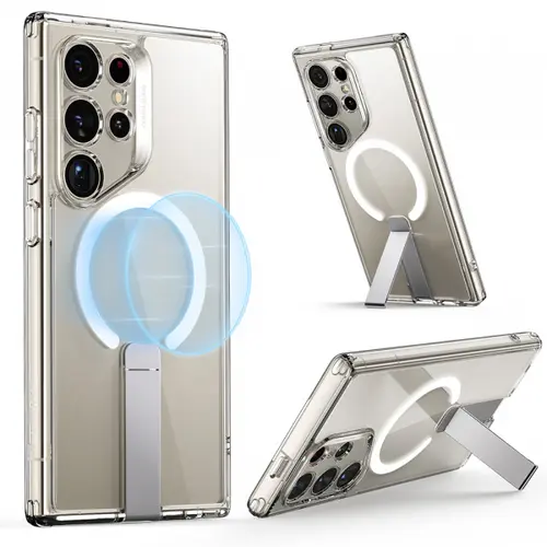 Husa MagSafe pentru Samsung Galaxy S24 Ultra S928, ESR, Boost Flickstand, Transparenta