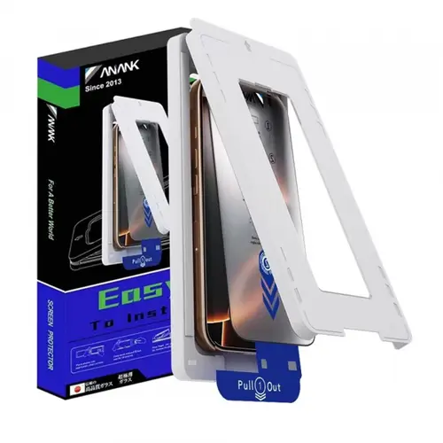Folie de protectie Ecran Anank 2X Reinforced pentru Apple iPhone 16 Pro, Sticla Securizata, Full Glue, 2.5D