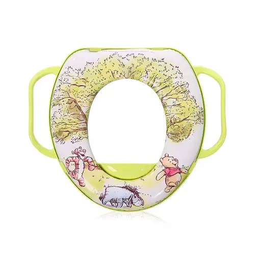 Reductor moale pentru toaleta Lorelli Disney Winnie the Pooh, cu manere, Verde