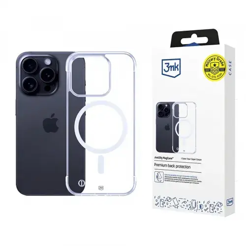 Husa MagSafe pentru Apple iPhone 16 Pro, 3MK, Just20g, Transparenta