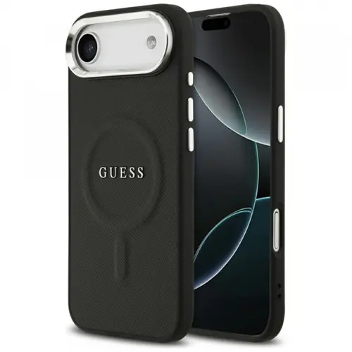 Husa MagSafe pentru Apple iPhone Air, Guess, Classic Logo, Neagra