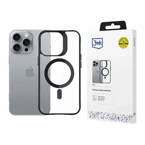 Husa MagSafe pentru Apple iPhone 16 Pro, 3MK, Satin Armor, Transparenta