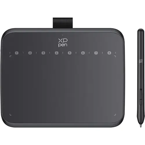 Tableta grafica XP-PEN Deco 640, 7.41x5.90inch, 5080LPI, Tilt, USB Type-C, 16384 niveluri presiune, include 10 varfuri de rezerva, 220RPS