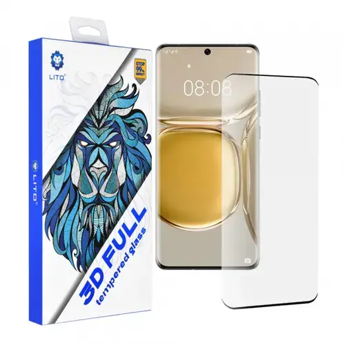 Folie de protectie Ecran Lito pentru Huawei P50 Pro, Sticla Securizata, Full Glue, 3D